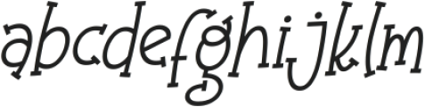 Olaugh Italic otf (400) Font LOWERCASE