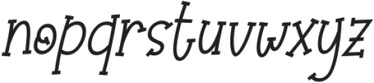 Olaugh Italic otf (400) Font LOWERCASE