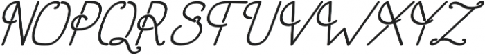 Old Alpha Italic otf (400) Font UPPERCASE