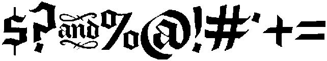 Old English 1936 Regular otf (400) Font OTHER CHARS