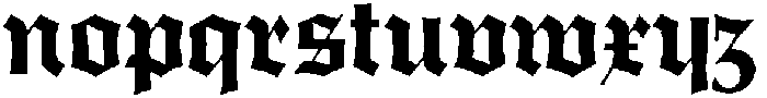 Old English 1936 Regular otf (400) Font LOWERCASE