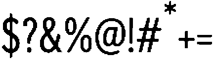 Old Press Condensed Regular otf (400) Font OTHER CHARS