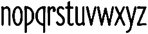 Old Press Condensed Regular otf (400) Font LOWERCASE