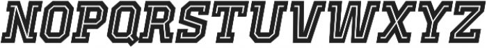 Old School United Inline Alt Italic ttf (400) Font LOWERCASE