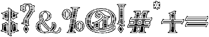 Old School otf (400) Font OTHER CHARS