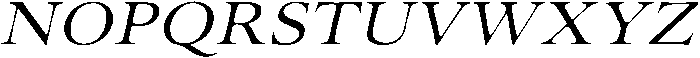 Old String Italic otf (400) Font UPPERCASE