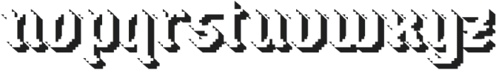 Oldbitz Shadow otf (400) Font LOWERCASE