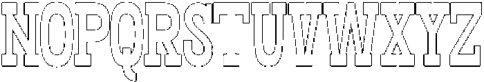 Oldrige Outline otf (400) Font UPPERCASE
