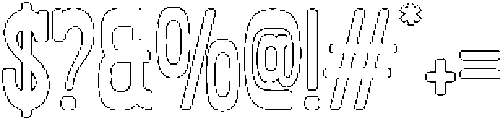Oldrige Rounded Outline otf (400) Font OTHER CHARS