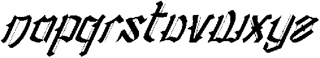 Oldstone Lines Italic Italic otf (400) Font LOWERCASE