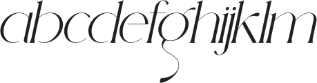 Oleragie Italic otf (400) Font LOWERCASE