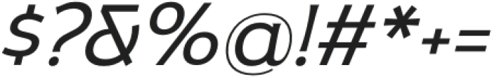Olimpos Light Italic Regular otf (300) Font OTHER CHARS