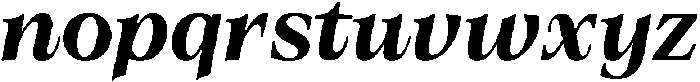 Olin Bold Italic otf (700) Font LOWERCASE