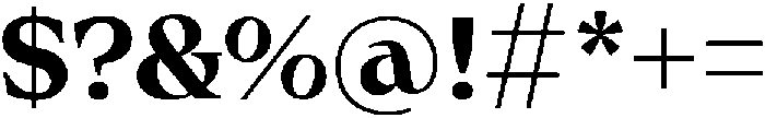 Olin Bold otf (700) Font OTHER CHARS
