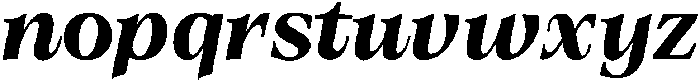 Olin ExtraBold Italic otf (700) Font LOWERCASE
