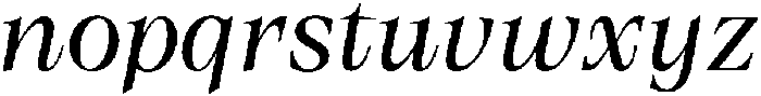 Olin ExtraLight Italic otf (200) Font LOWERCASE