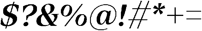 Olin Italic otf (400) Font OTHER CHARS