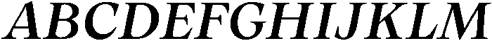 Olin Italic otf (400) Font UPPERCASE
