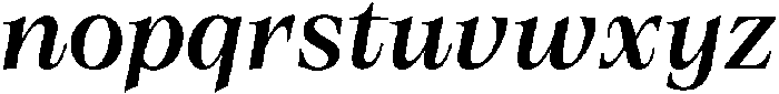 Olin Italic otf (400) Font LOWERCASE