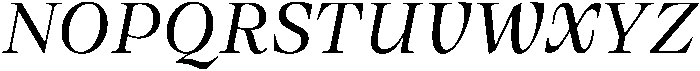 OlinVF ExtraLight Italic ttf (200) Font UPPERCASE
