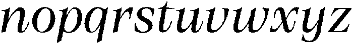 OlinVF ExtraLight Italic ttf (200) Font LOWERCASE