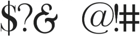 Oliva Serif Font Regular otf (400) Font OTHER CHARS
