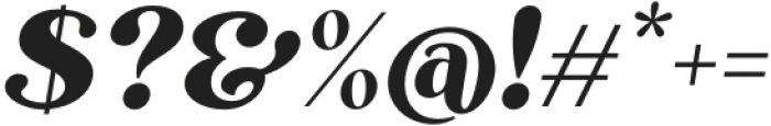 Olive Village Italic otf (400) Font OTHER CHARS
