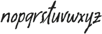 Oliver Whisper Italic ttf (400) Font LOWERCASE