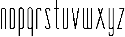 Oliver otf (400) Font LOWERCASE