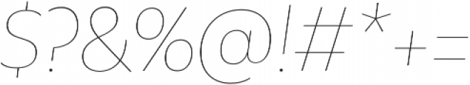 Olivetta Hairline It otf (100) Font OTHER CHARS