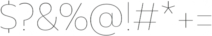Olivetta Hairline otf (100) Font OTHER CHARS