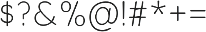 Olivette ExtraLight otf (200) Font OTHER CHARS