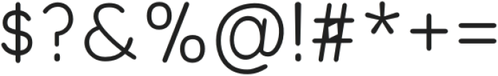 Olivette Regular otf (400) Font OTHER CHARS