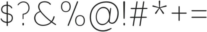 Olivette Thin otf (100) Font OTHER CHARS