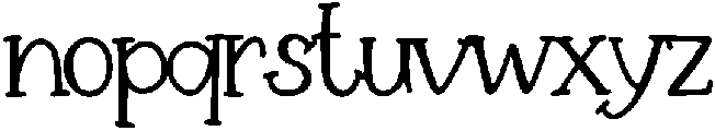 Olivia Regular otf (400) Font LOWERCASE