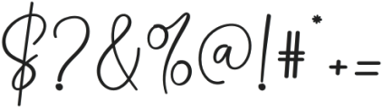 Olivia Signature Regular otf (400) Font OTHER CHARS