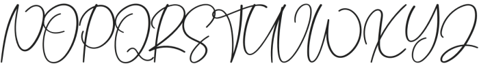 Olivia Signature Regular otf (400) Font UPPERCASE