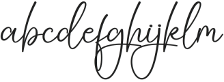 Olivia Signature Regular otf (400) Font LOWERCASE