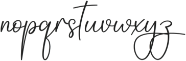 Olivia Signature Regular otf (400) Font LOWERCASE