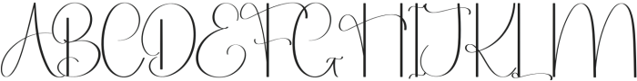 Olivia Wedding Regular otf (400) Font UPPERCASE