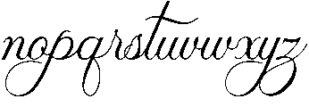 Olivia otf (400) Font LOWERCASE