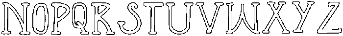 Olivia_Outline otf (400) Font UPPERCASE
