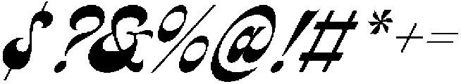 Olivian Regular otf (400) Font OTHER CHARS