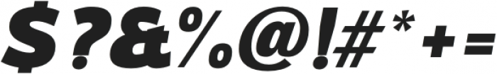 Oliviar Sans Black Italic otf (900) Font OTHER CHARS