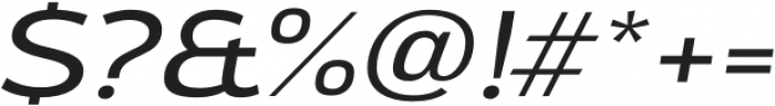 Oliviar Sans Light Italic Expanded otf (300) Font OTHER CHARS