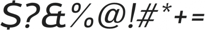 Oliviar Sans Light Italic otf (300) Font OTHER CHARS