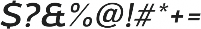 Oliviar Sans Regular Italic otf (400) Font OTHER CHARS