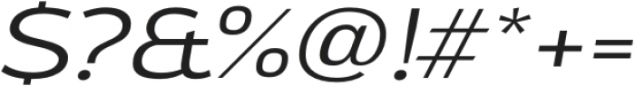 Oliviar Sans UltraLight Italic Expanded otf (300) Font OTHER CHARS