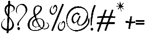 Olyber otf (400) Font OTHER CHARS