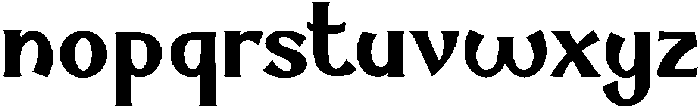Olympus Bold otf (700) Font LOWERCASE